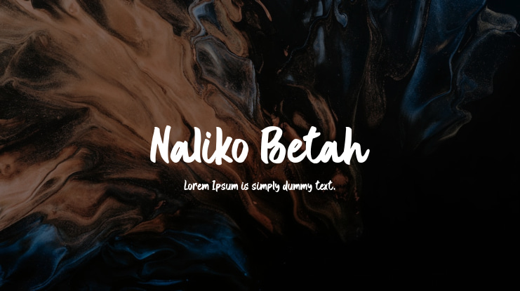 Naliko Betah Font