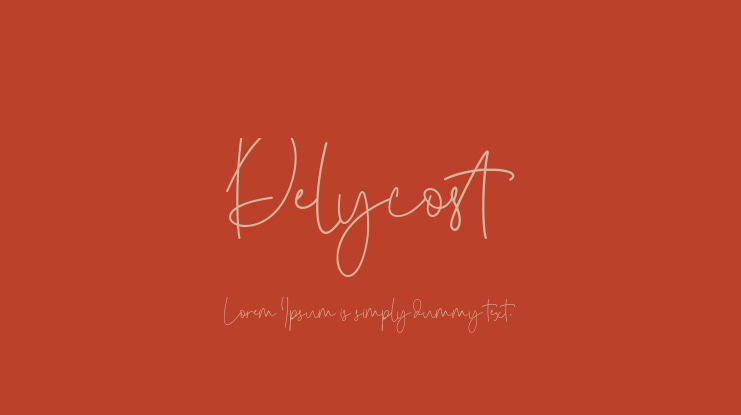 Delycost Font
