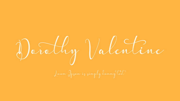Dorothy Valentine Font