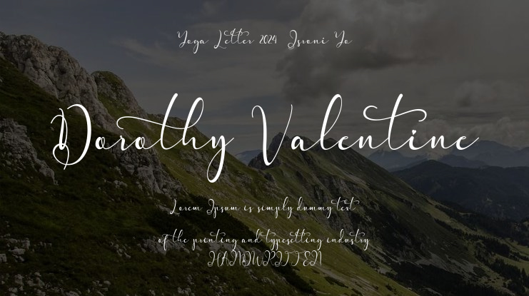 Dorothy Valentine Font