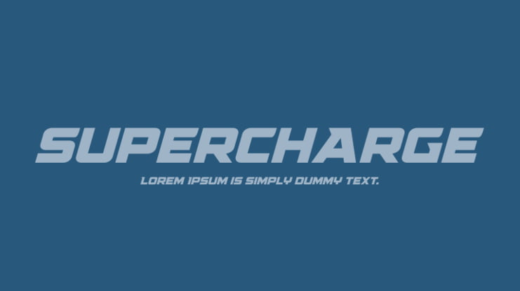 Supercharge Font Family