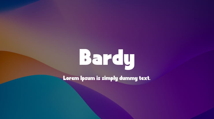 Bardy Font