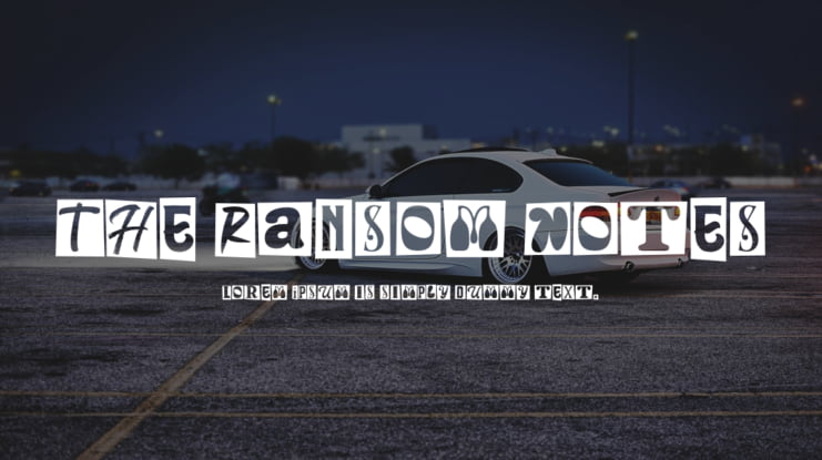 The Ransom Notes Font