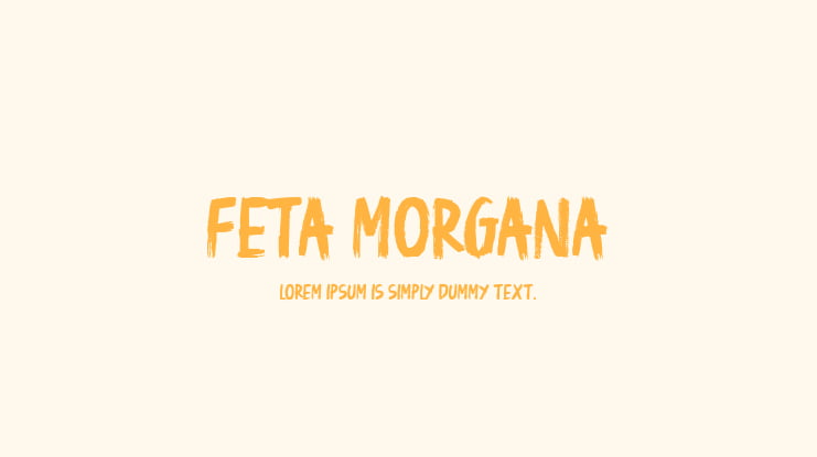 Feta Morgana Font
