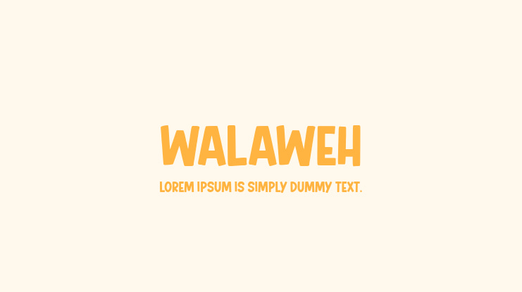 Walaweh Font