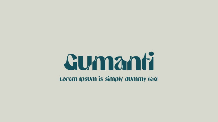 Gumanti Font