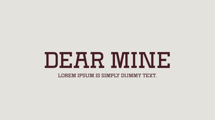 Dear Mine Font Family