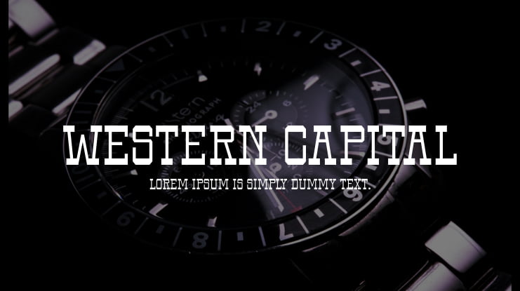 Western Capital Font Family