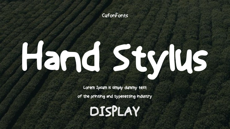 Hand Stylus Font