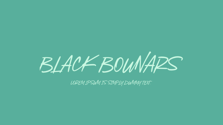 Black Bounars Font