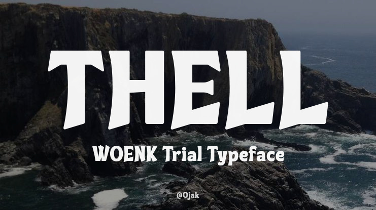 THELL WOENK Trial Font