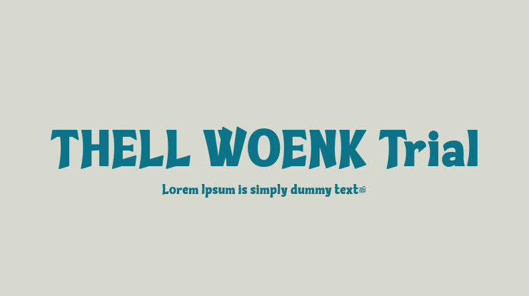 THELL WOENK Trial Font