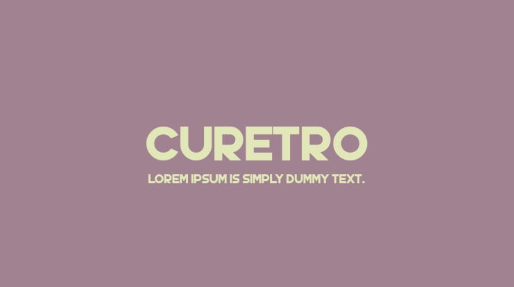 Curetro Font