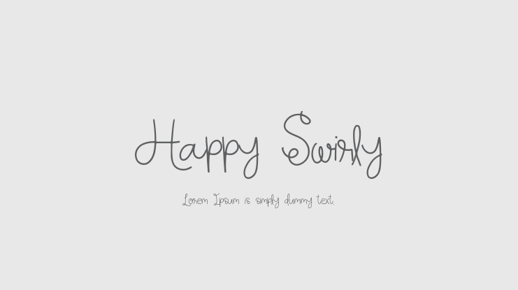 Happy Swirly Font