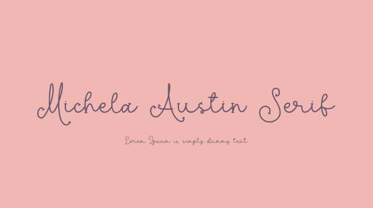 Michela Austin Serif Font