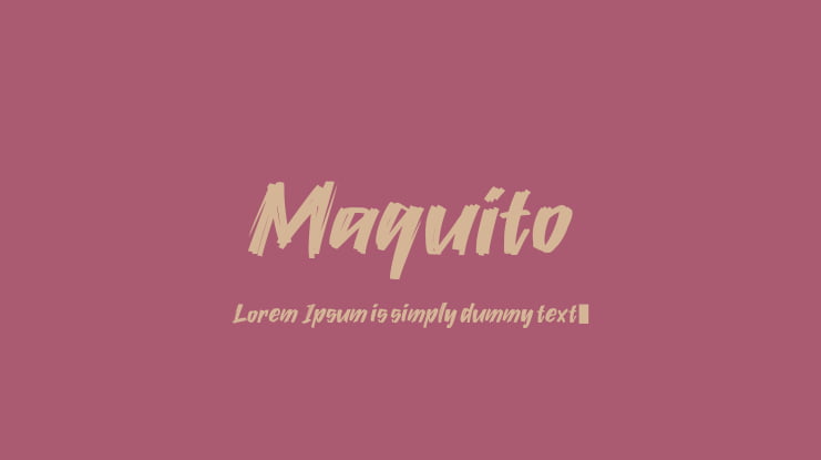 Maquito Font