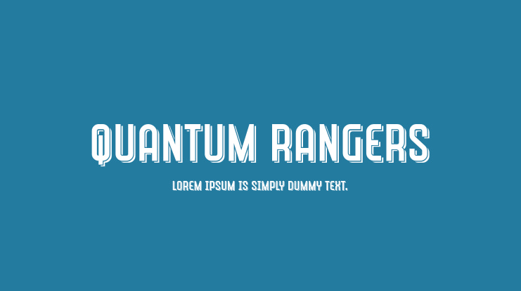 Quantum Rangers Font