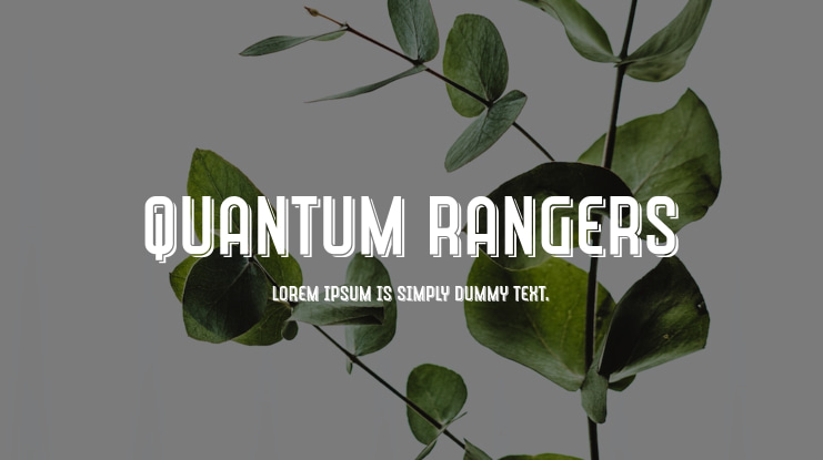 Quantum Rangers Font