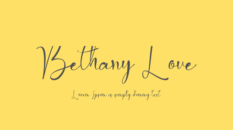 Bethany Love Font