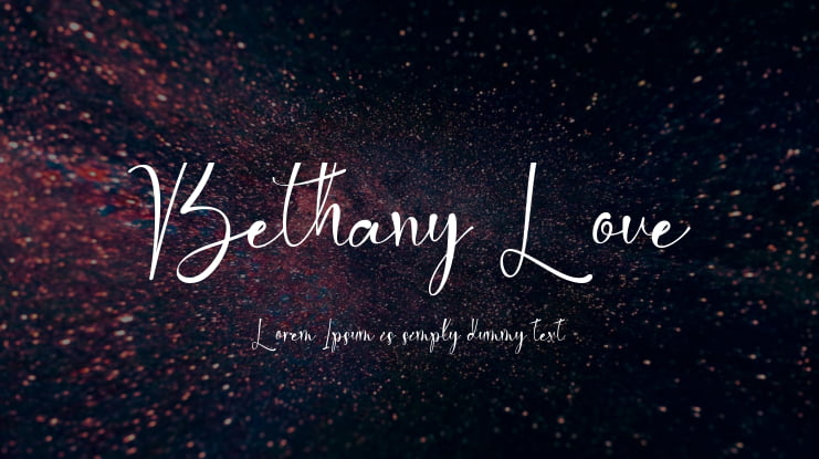 Bethany Love Font