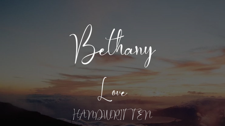 Bethany Love Font