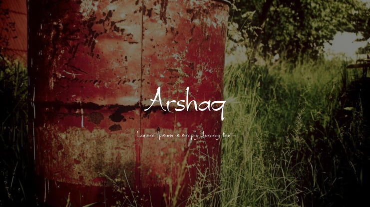 Arshaq Font