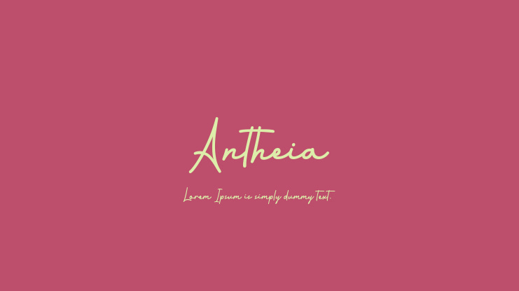 Antheia Font