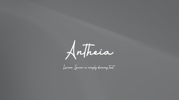 Antheia Font