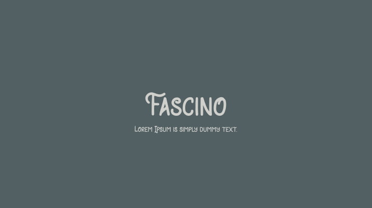 Fascino Font