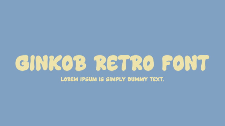 Ginkob Retro Font