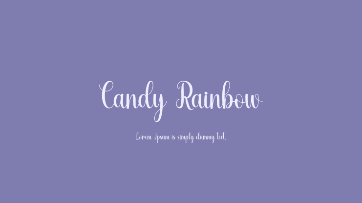 Candy Rainbow Font