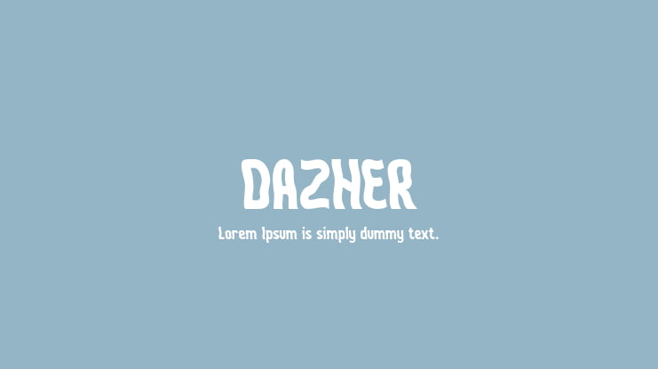 DAZHER Font