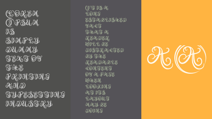 Austy Monogram Font