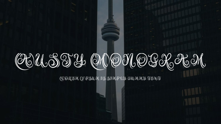 Austy Monogram Font