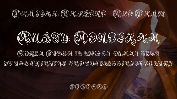 Austy Monogram Font