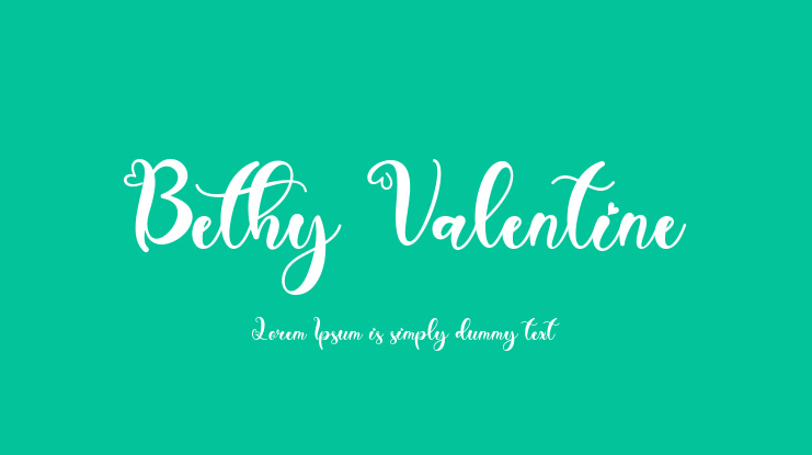 Bethy Valentine Font
