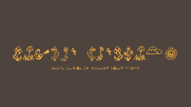 Garden Dingbats Font