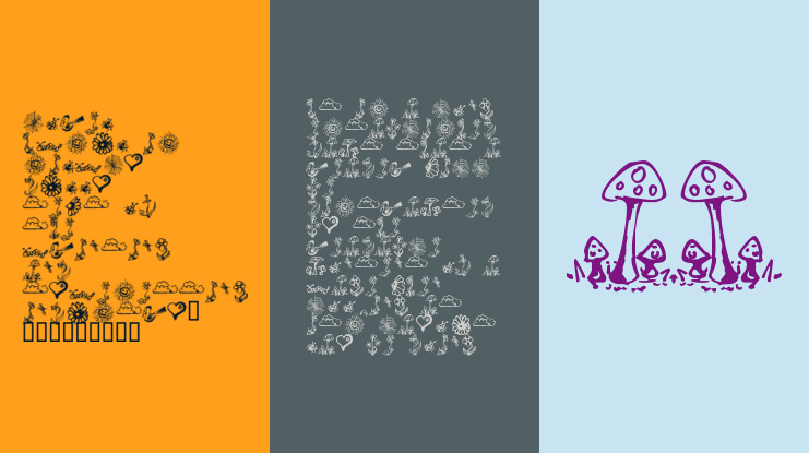 Garden Dingbats Font