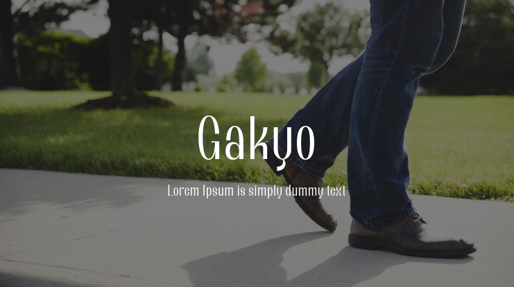Gakyo Font