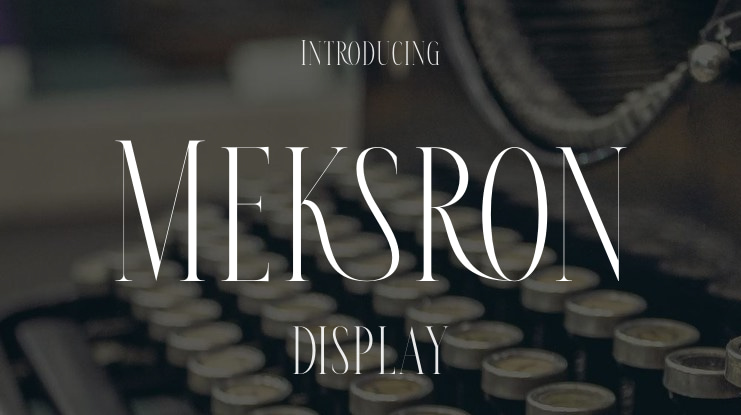 Meksron Font