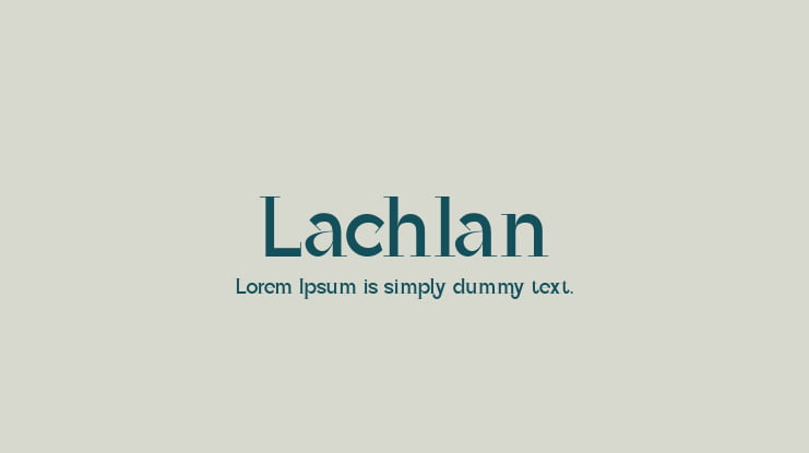 Lachlan Font