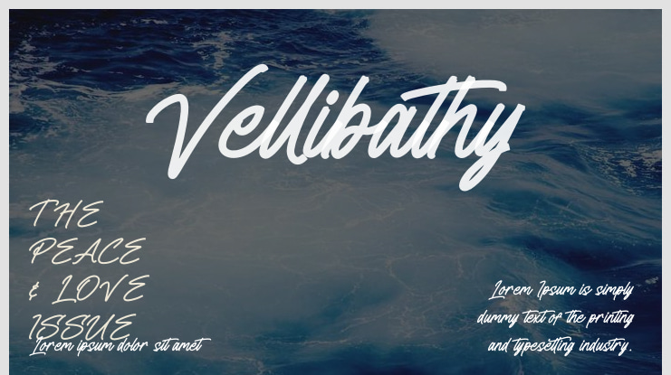 Vellibathy Font