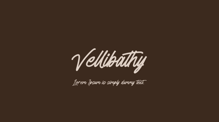 Vellibathy Font