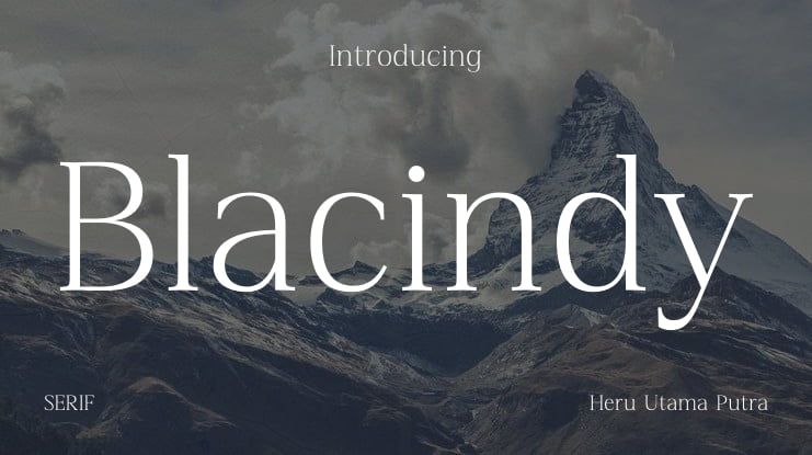Blacindy Font