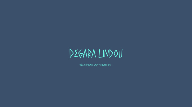 Degara Lindou Font