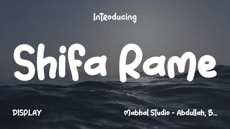 Shifa Rame Font
