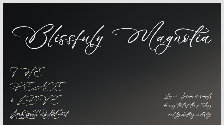 Blissfuly Magnotia Font