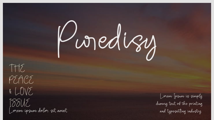 Puredisy Font