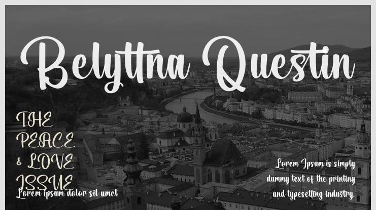 Belyttna Questin Font