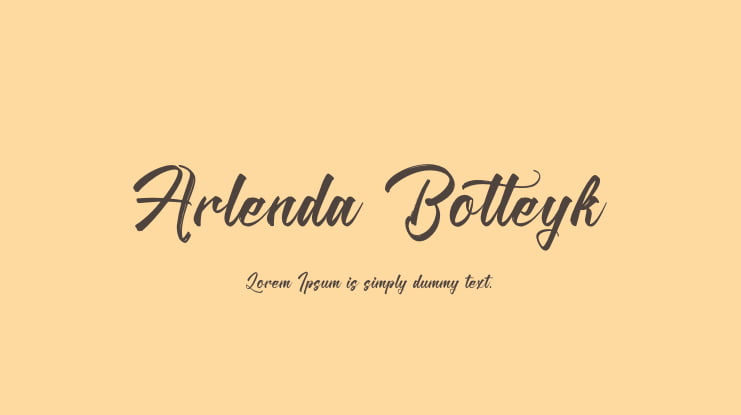 Arlenda Botteyk Font